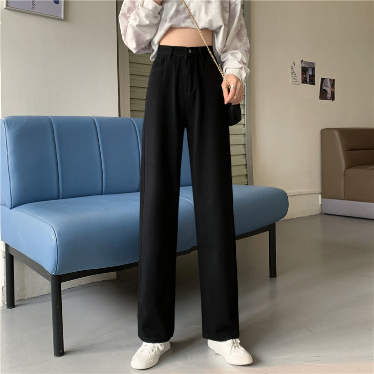 Jean large pour femmes à taille haute Chic & Stil