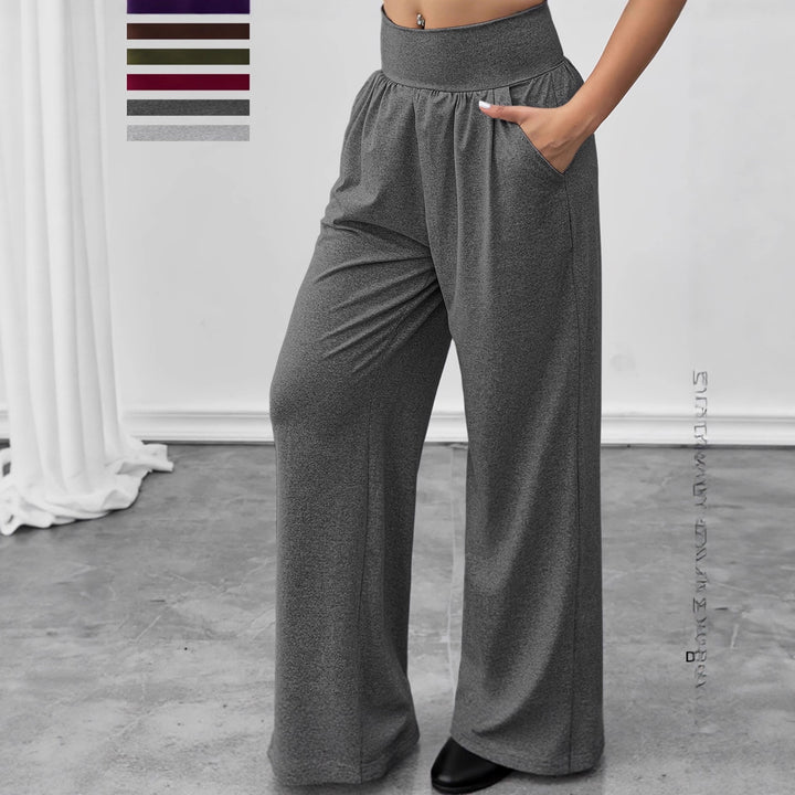 Pantalons de loisirs confortables pour femmes avec taille élastique et poches latérales Chic & Stil