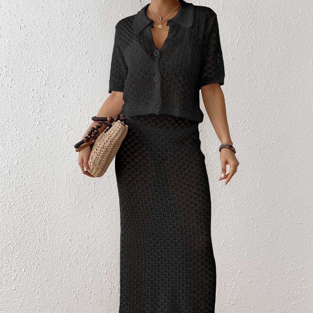 Ladies Chic Two-Piece Crochet and Style