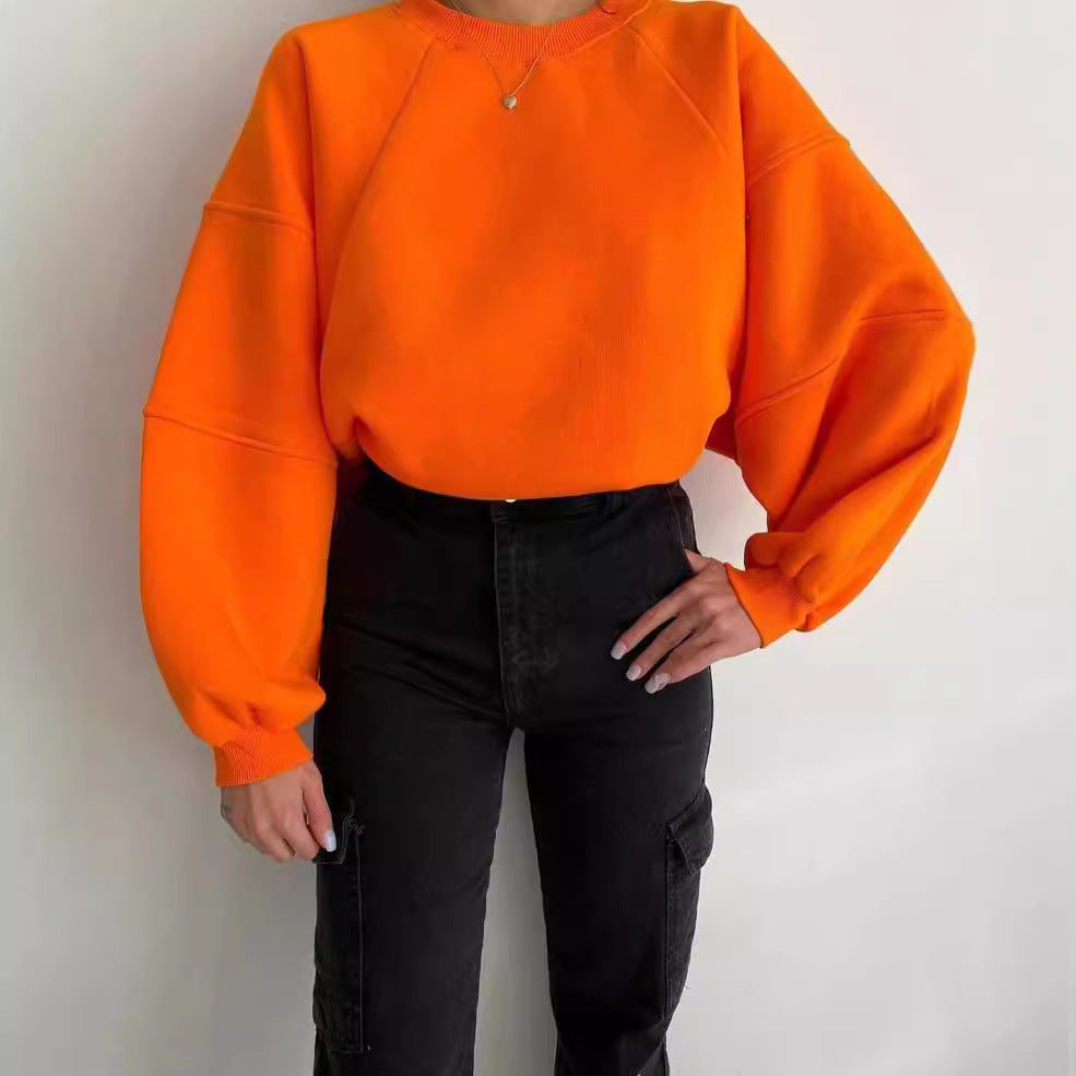 Oversized sweatshirt for women with puff sleeves Lune London