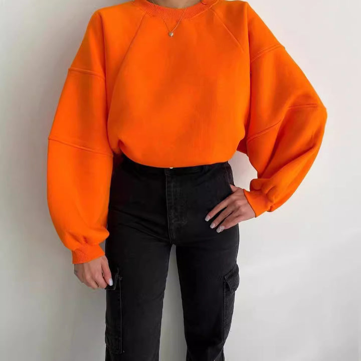 Oversized sweatshirt for women with puff sleeves Lune London