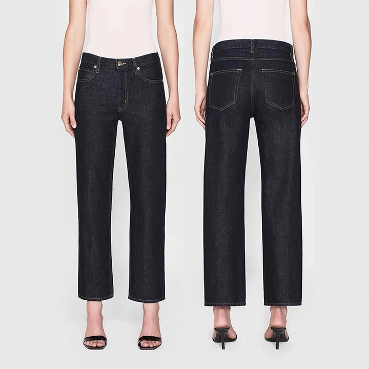Women's wide-leg jeans in a casual style made from high-quality denim Lune London
