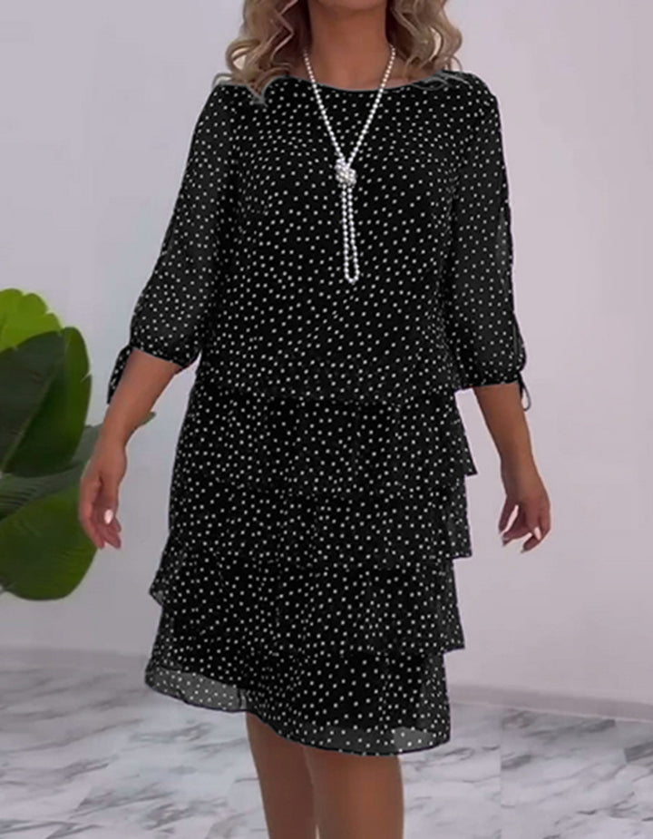 Robe chemise pour femme avec design à volants Chic & Stil