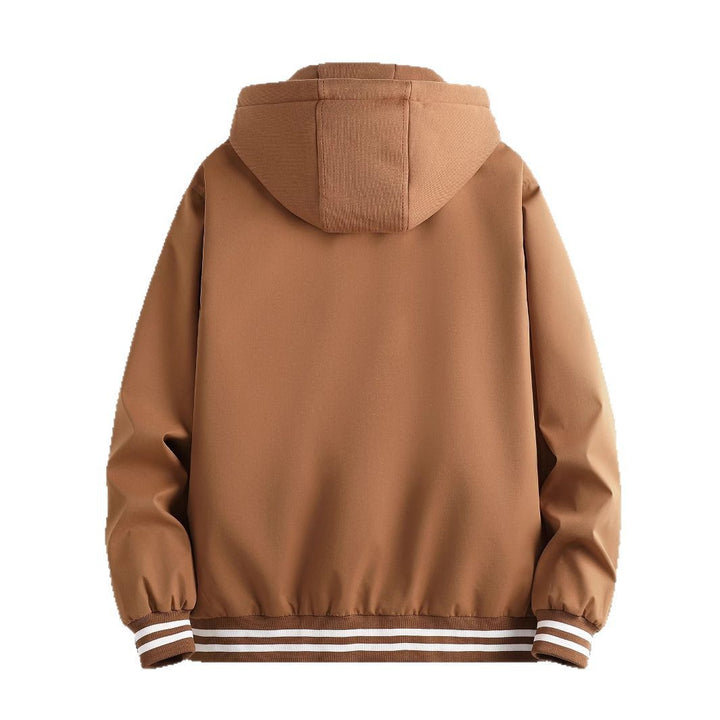 Hooded fashion jacket for women with delicate embroidered details and practical pockets Lune London