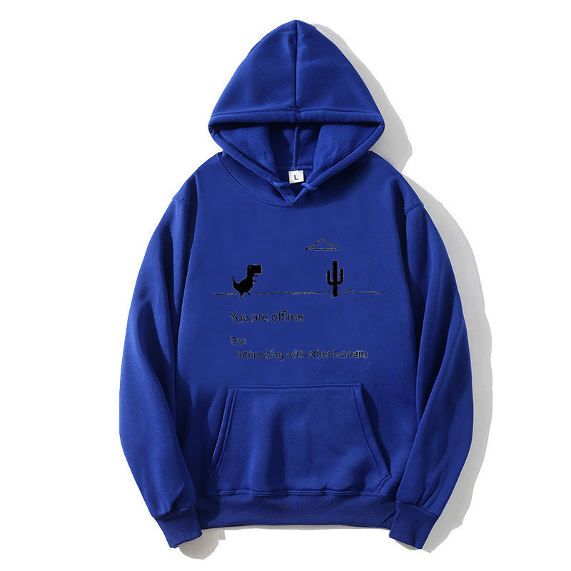 Women's hoodie with creative dinosaur and interaction motif Chic & Stil