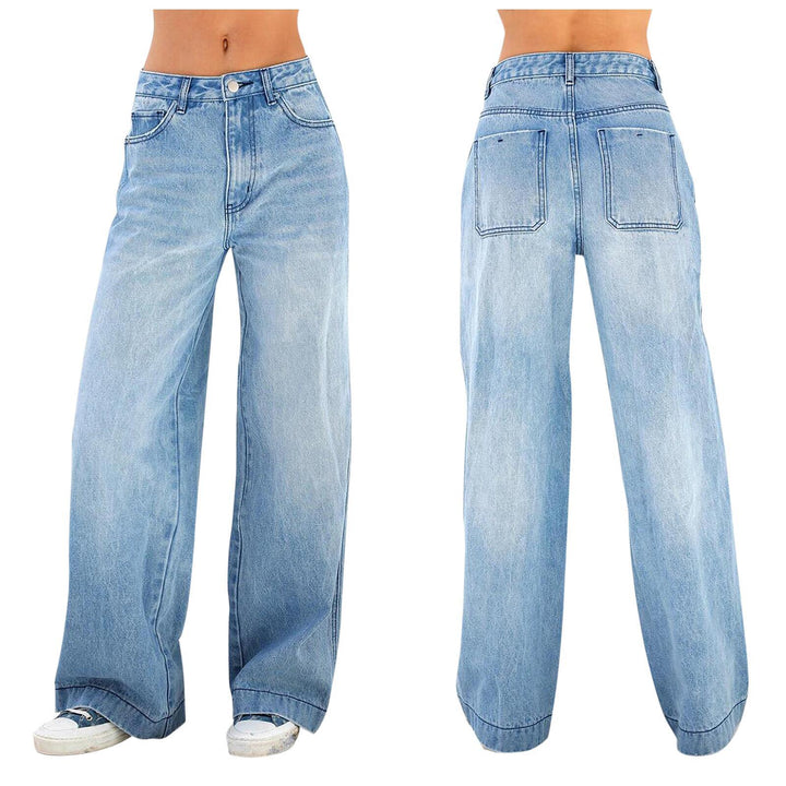 Women's wide jeans with high waistband and casual cut Lune London