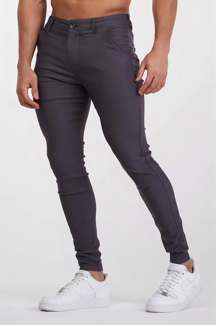 Slim-Fit trousers for men in innovative stretch material Lune London