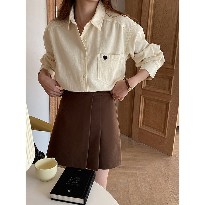 Women's casual blouse with heart detail Chic & Stil