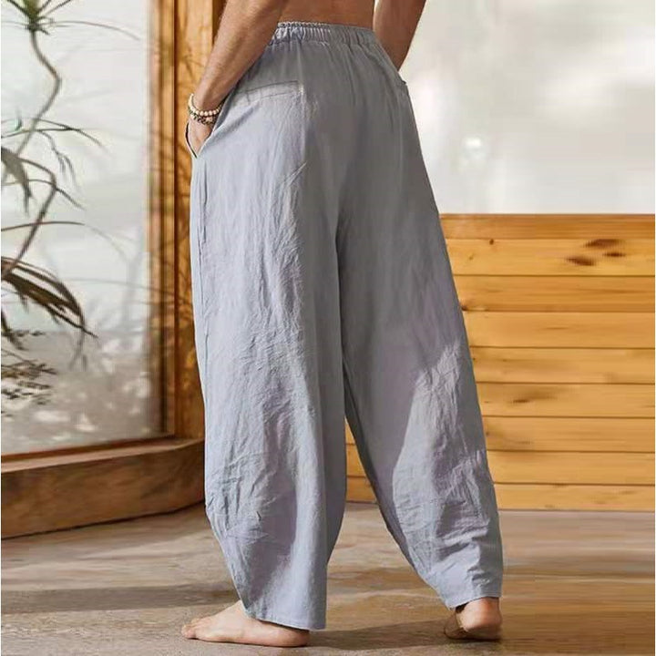 Casual linen pants for men with elastic waist Lune London