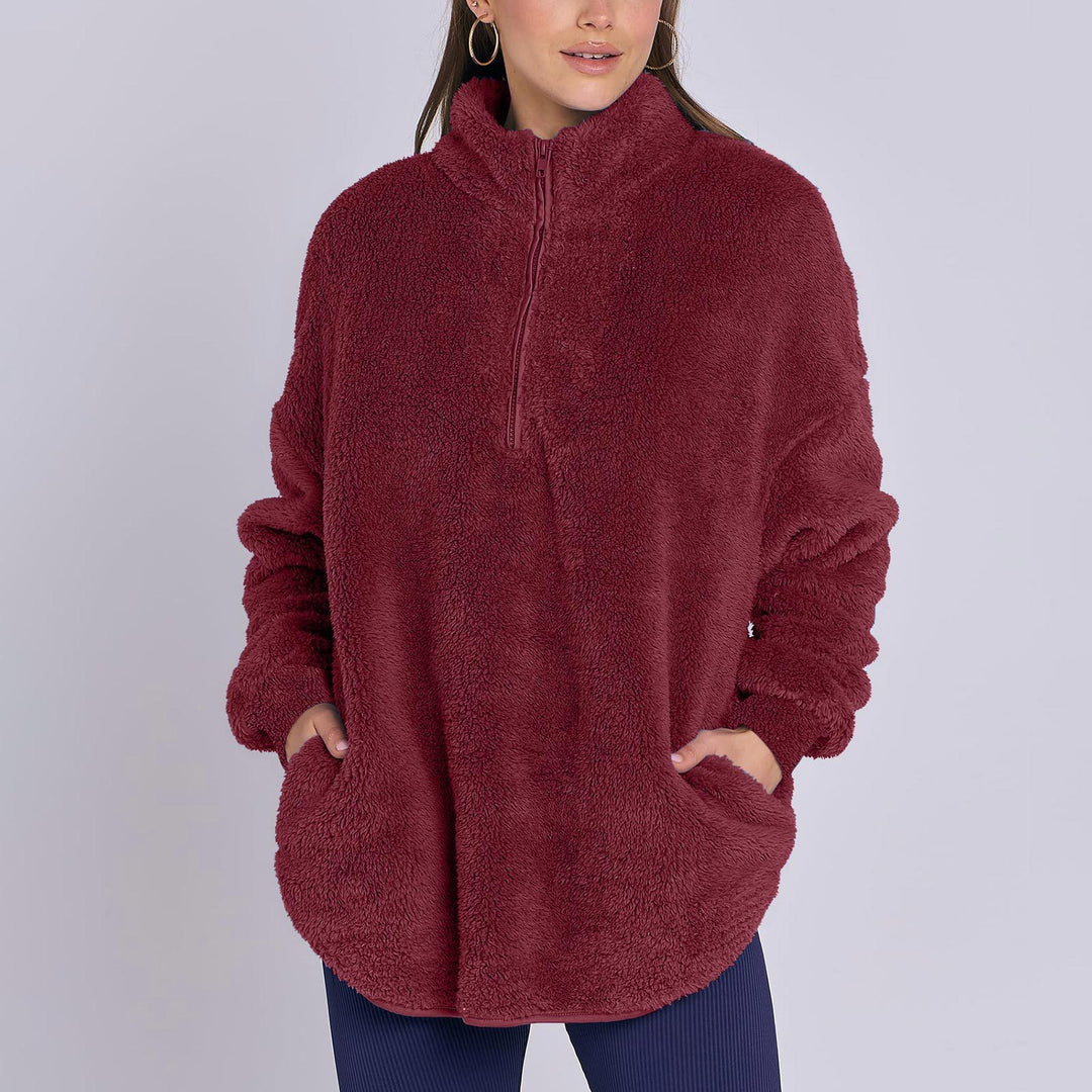 Ladies cozy zip sweater Lune London