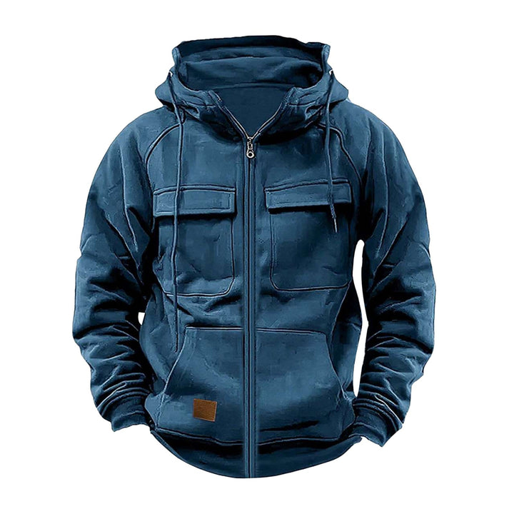 Men's hoodie jacket with practical pockets and robust design Lune London