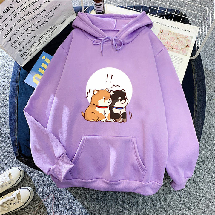 Women's hoodie with cute dog design Chic & Stil