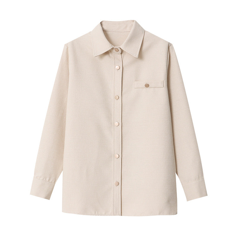 Women's Oversized Blouson Jacket with Button Detail Chic & Stil