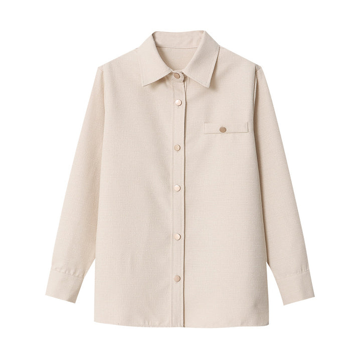 Women's Oversized Blouson Jacket with Button Detail Chic & Stil