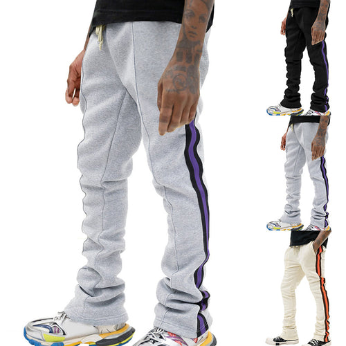 Men's sports pants with side stripes and adjustable waist Lune London