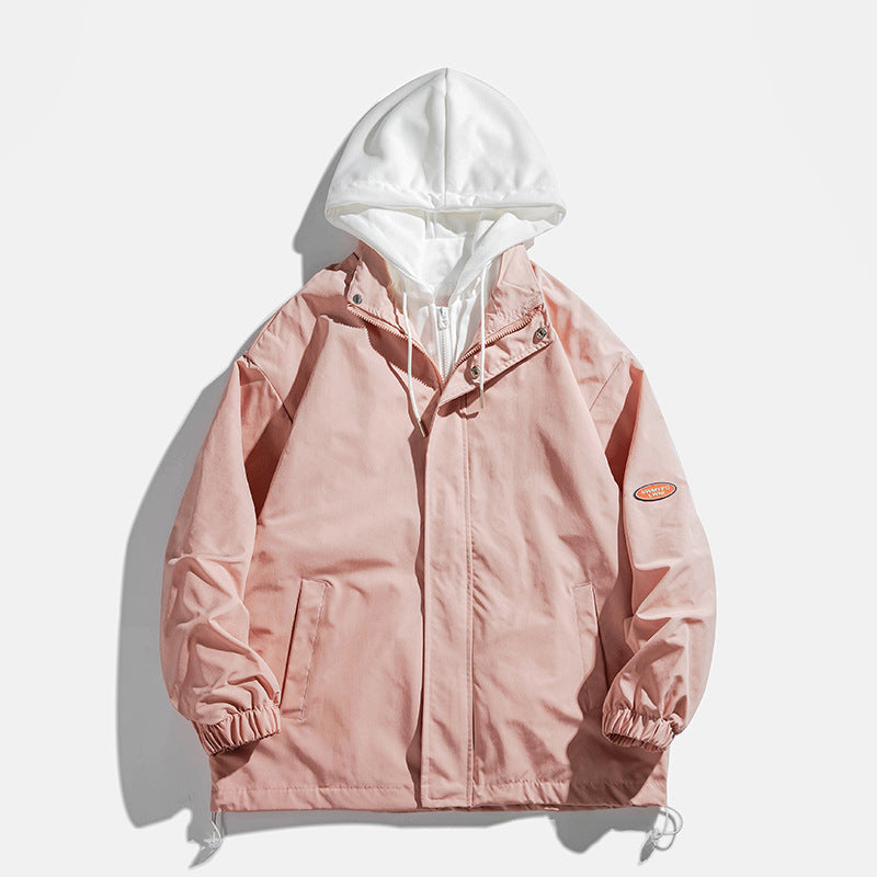 Unisex transitional jacket with hood and breathable inner lining Lune London