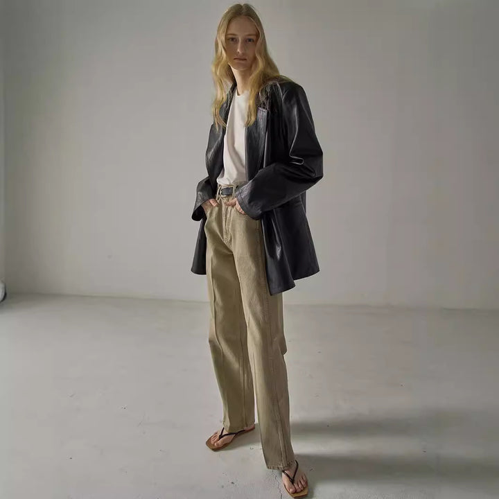Blazer surdimensionné décontracté pour femmes en synthétique de haute qualité Chic & Stil