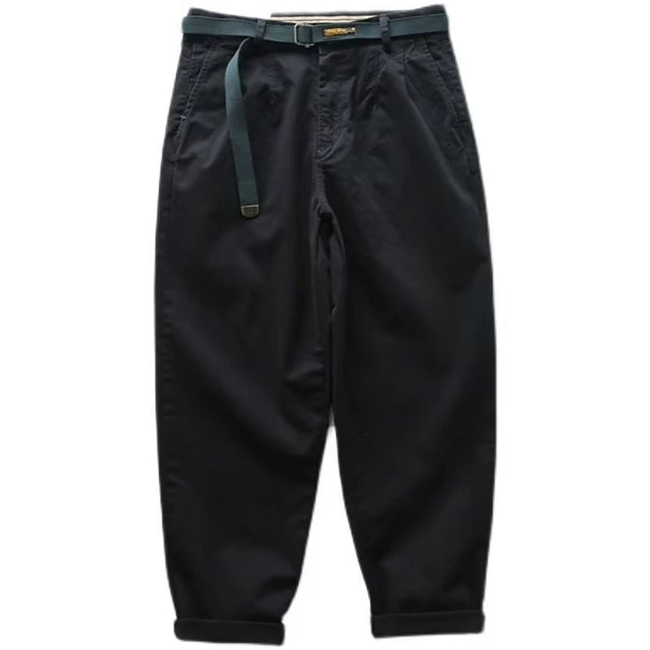 Men's Pleated Trousers Tapered