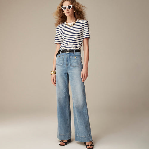 Women Wide Comfortable Jeans with High Waist Lune London
