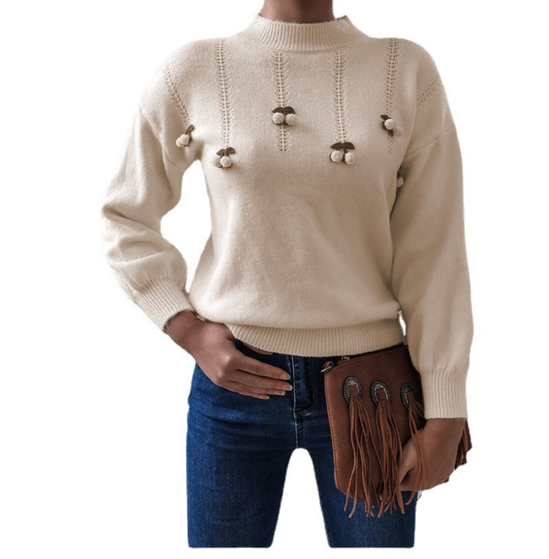 Women's sweater with playful applications Lune London