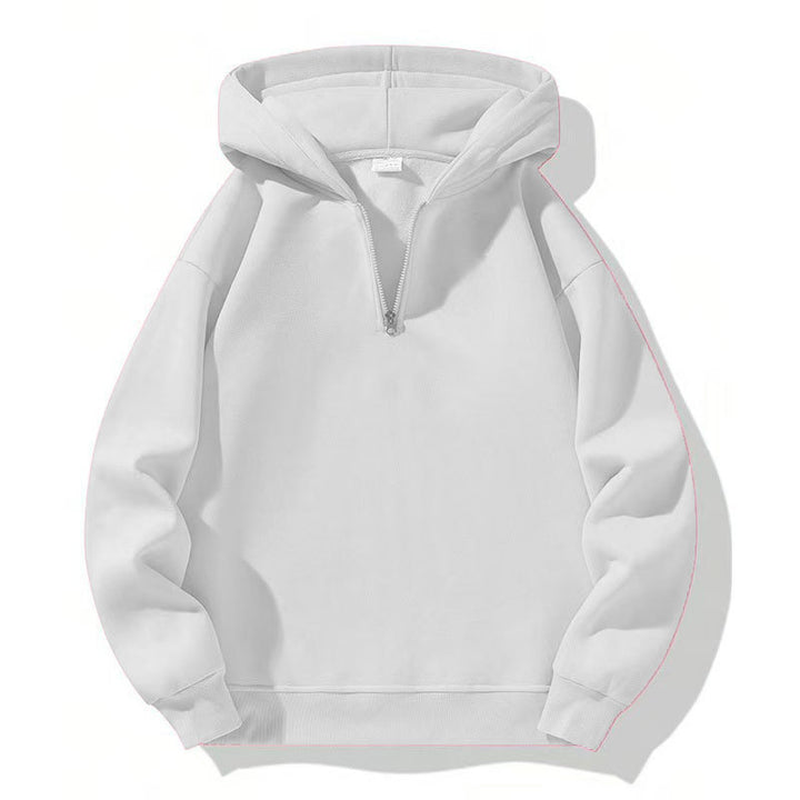Men's sporty hoodie with half-zipper Lune London