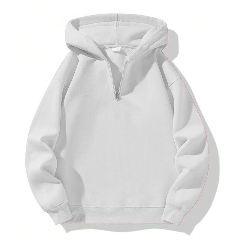 Men's Sporty Hoodie with Half Zipper Lune London
