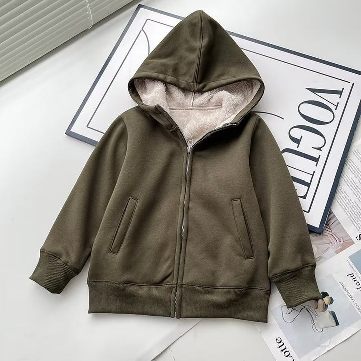 Veste à capuche chaude et confortable pour femmes avec doublure en polaire Chic & Stil