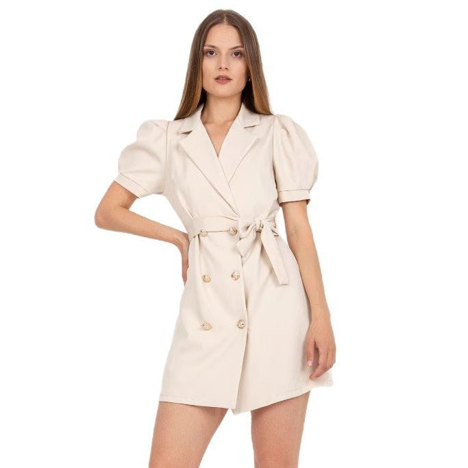 Custom blazer dress for women with puff sleeves Lune London