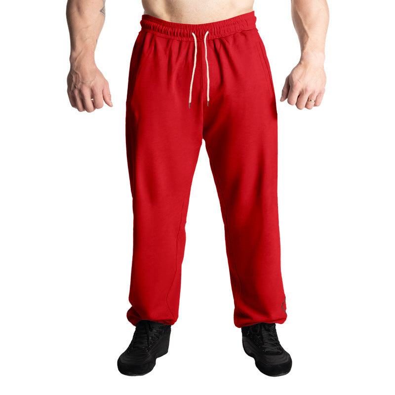 Sporty men's jogger pants with elastic waistband and practical side pockets Lune London