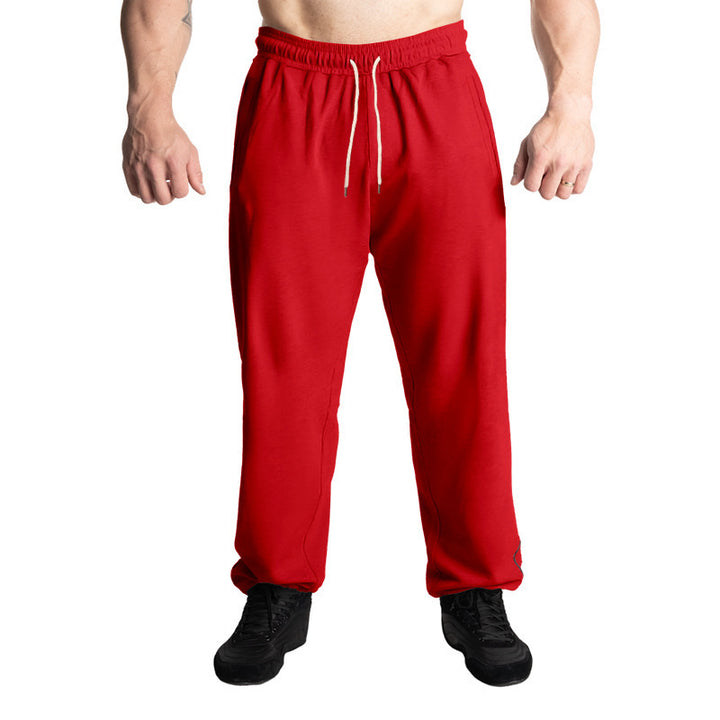 Sporty men's jogger pants with elastic waistband and practical side pockets Lune London
