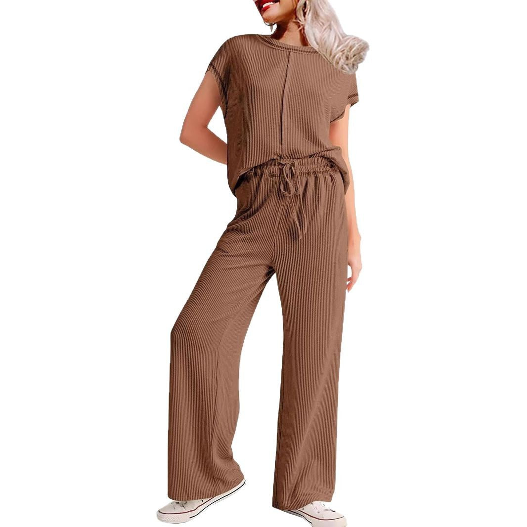 Women Comfortable jumpsuit with wide legs and elastic waistband Lune London