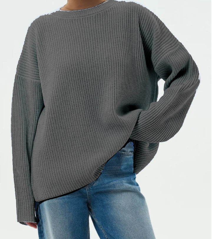 Women’s casual chunky knit sweater with wide sleeves and a modern cut Lune London