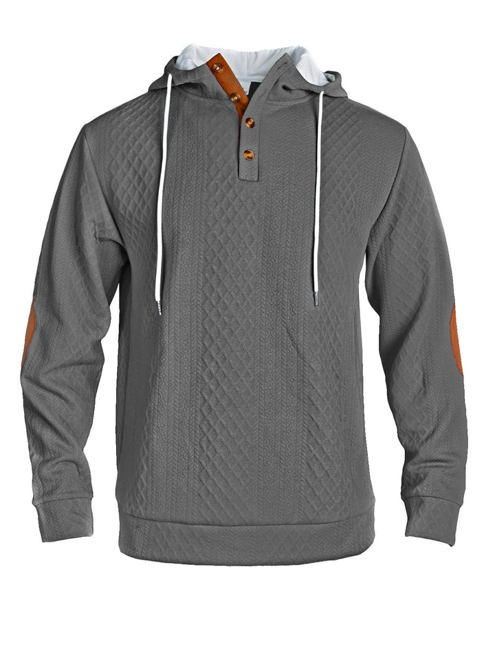 Casual hoodie for men with an innovative knitted structure and stylish accents Lune London