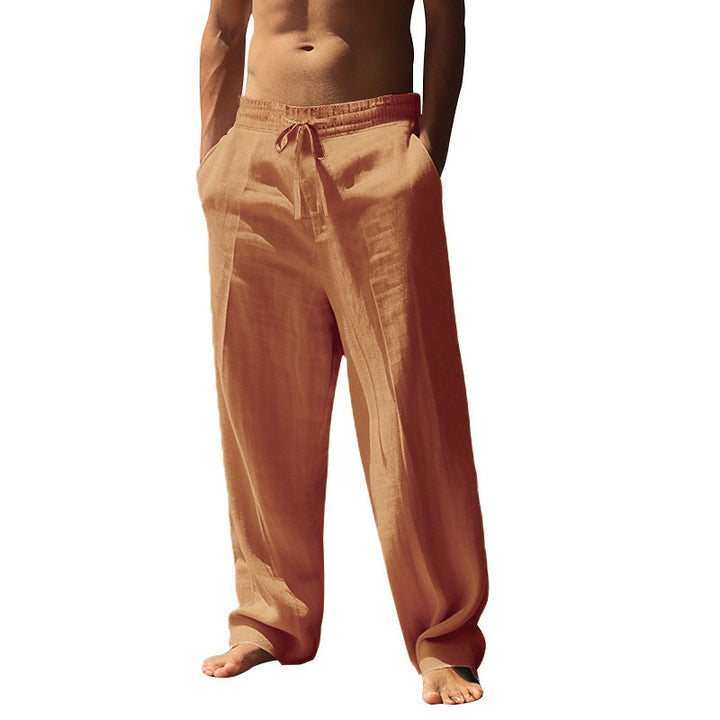 Casual beach pants for men with elastic waist and practical side pockets Lune London