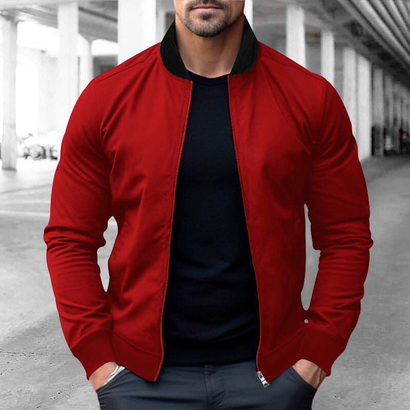 Men's sweatshirt jacket with practical zipper and side pockets Lune London