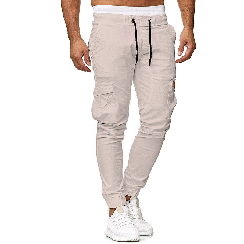 Men's cargo joggers with functional side pockets and an elastic waistband Lune London