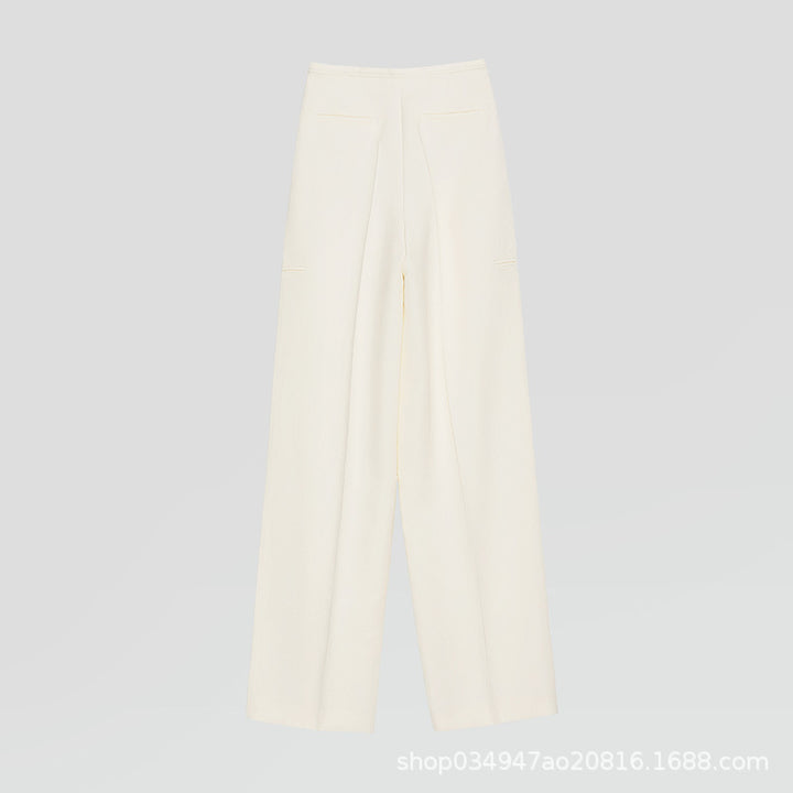 Pantalons larges en luxe pour femmes avec plis classiques Chic & Stil