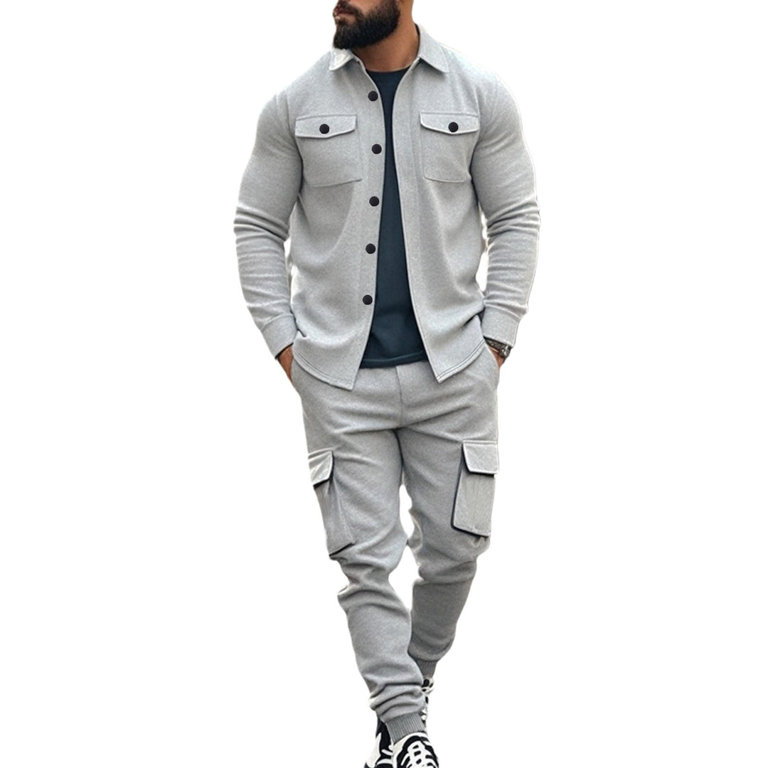 Chic and stylish utility leisure suit for men
