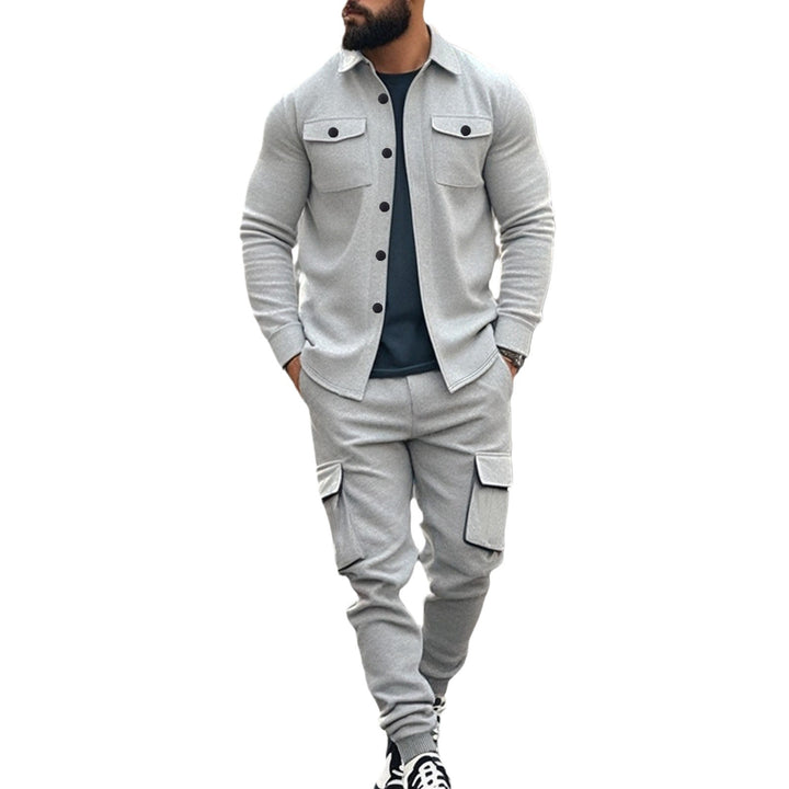 Chic and stylish utility leisure suit for men