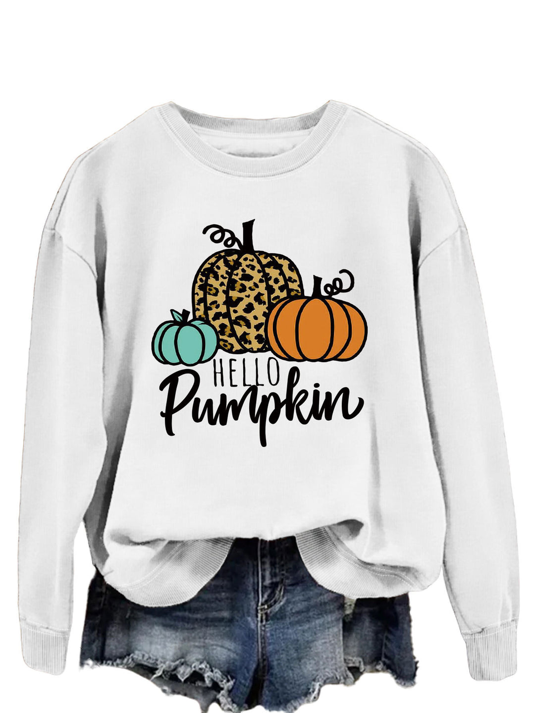 Sweat-shirt pour femme avec motif automnal créatif et coupe décontractée Chic & Stil