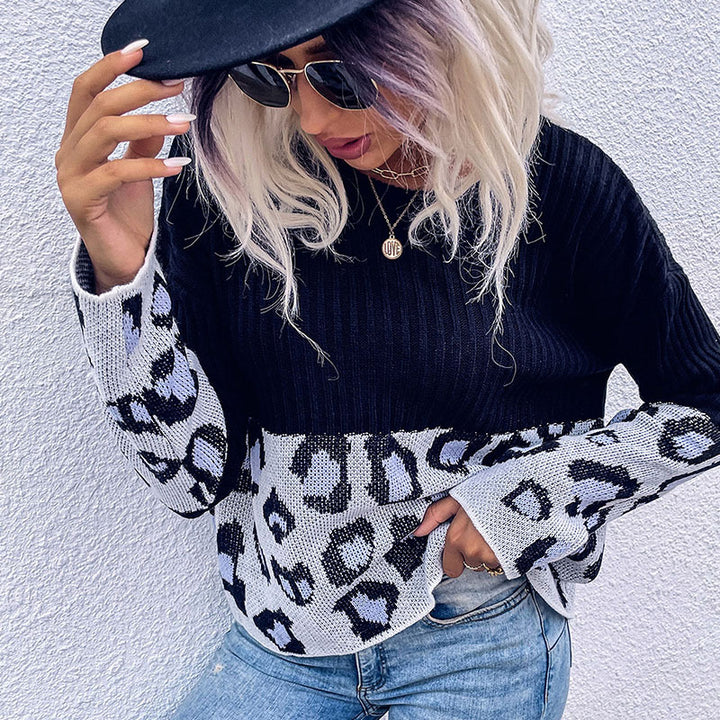 Pull en maille tendance pour femmes avec design animal Chic & Stil