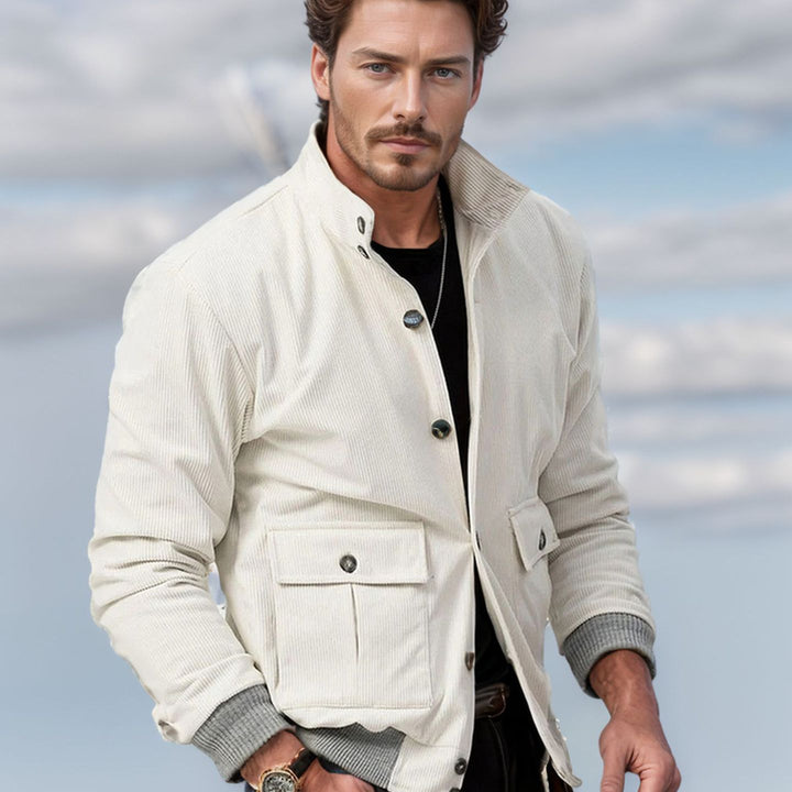 Chic and stylish corduroy jacket for men