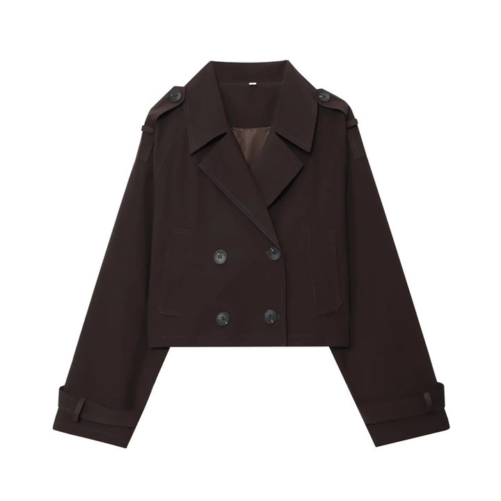 Double-breasted short jacket for women Lune London