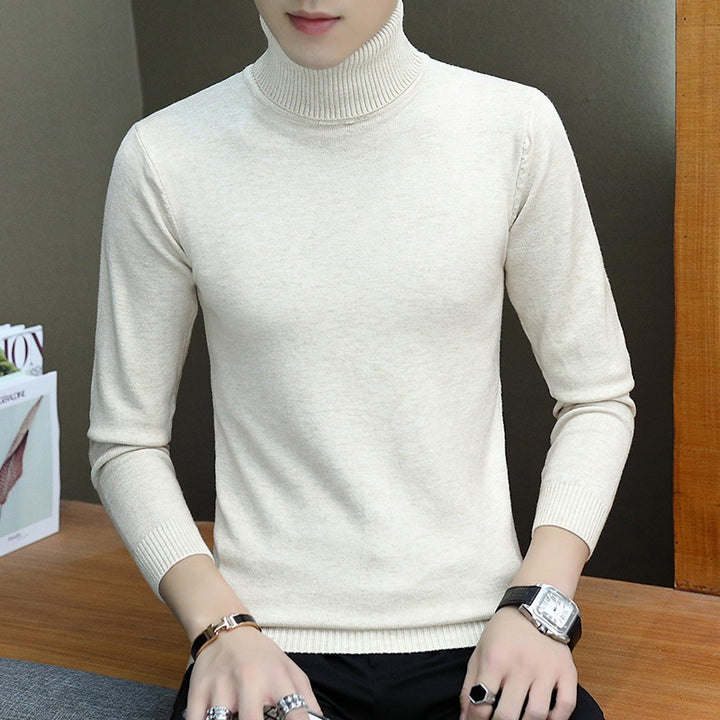 Turtleneck sweater with a fine structure for men Lune London
