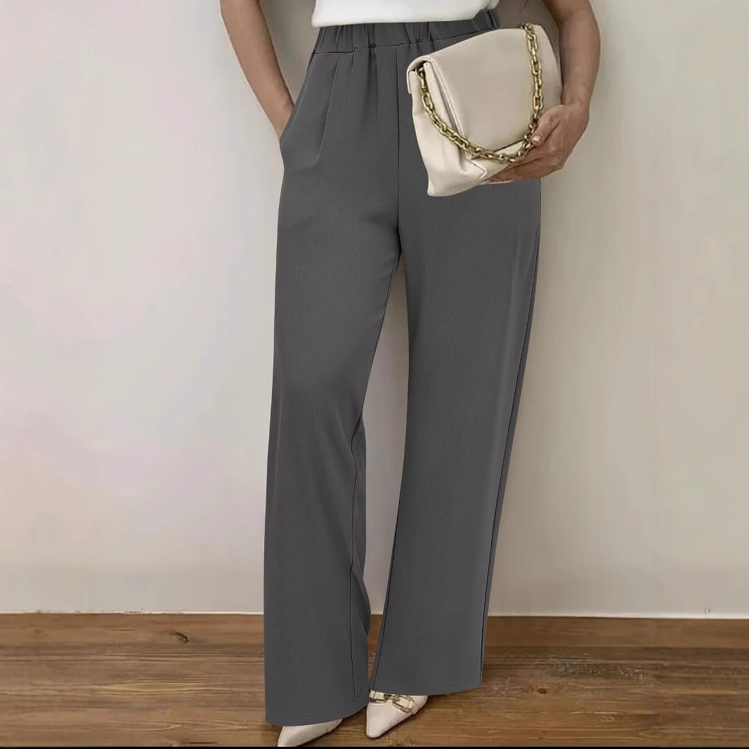 Women Elegant Wide Pleated Pants Lune London