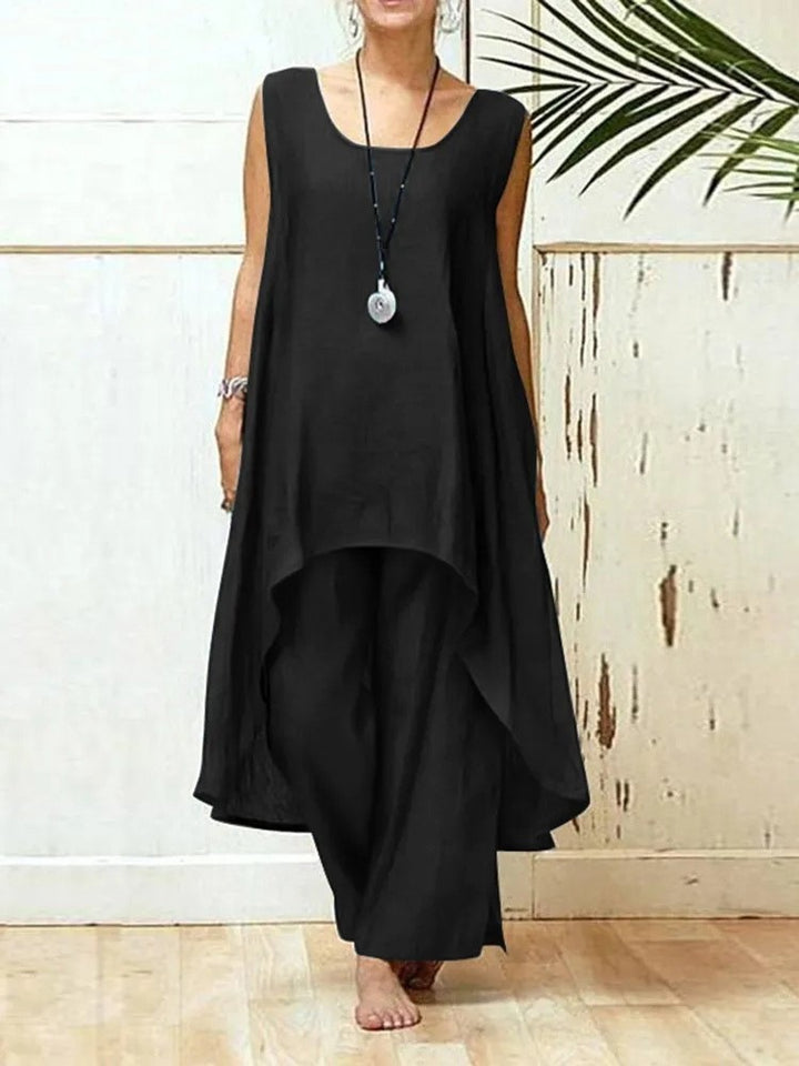 Lune London fluid maxi tunic jumpsuit for women