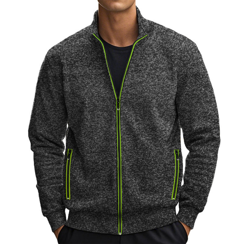 Sport leisure jacket for men with high collar and zip pockets Lune London