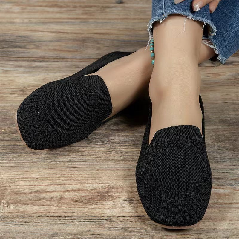 Knitted slippers for women Lune London
