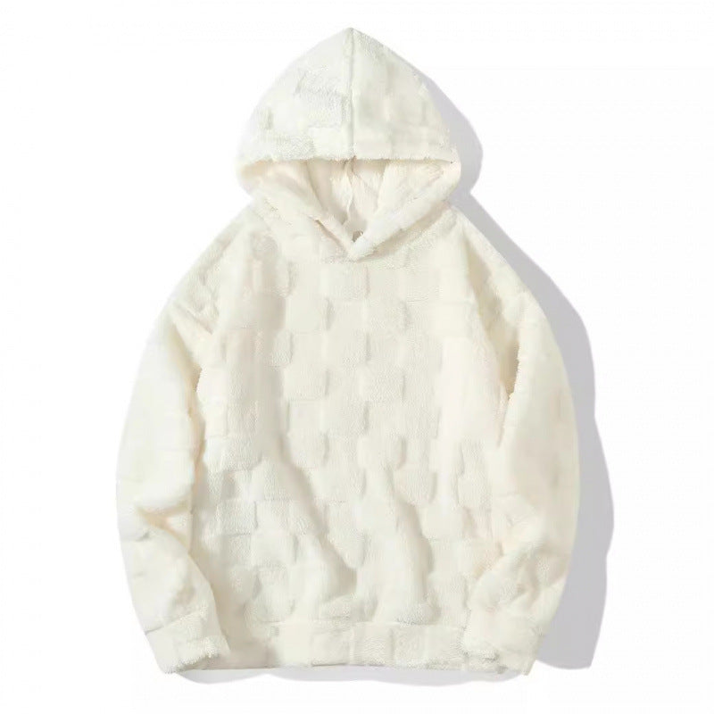 Men's hoodie in comfortable fleece with textured surface Lune London