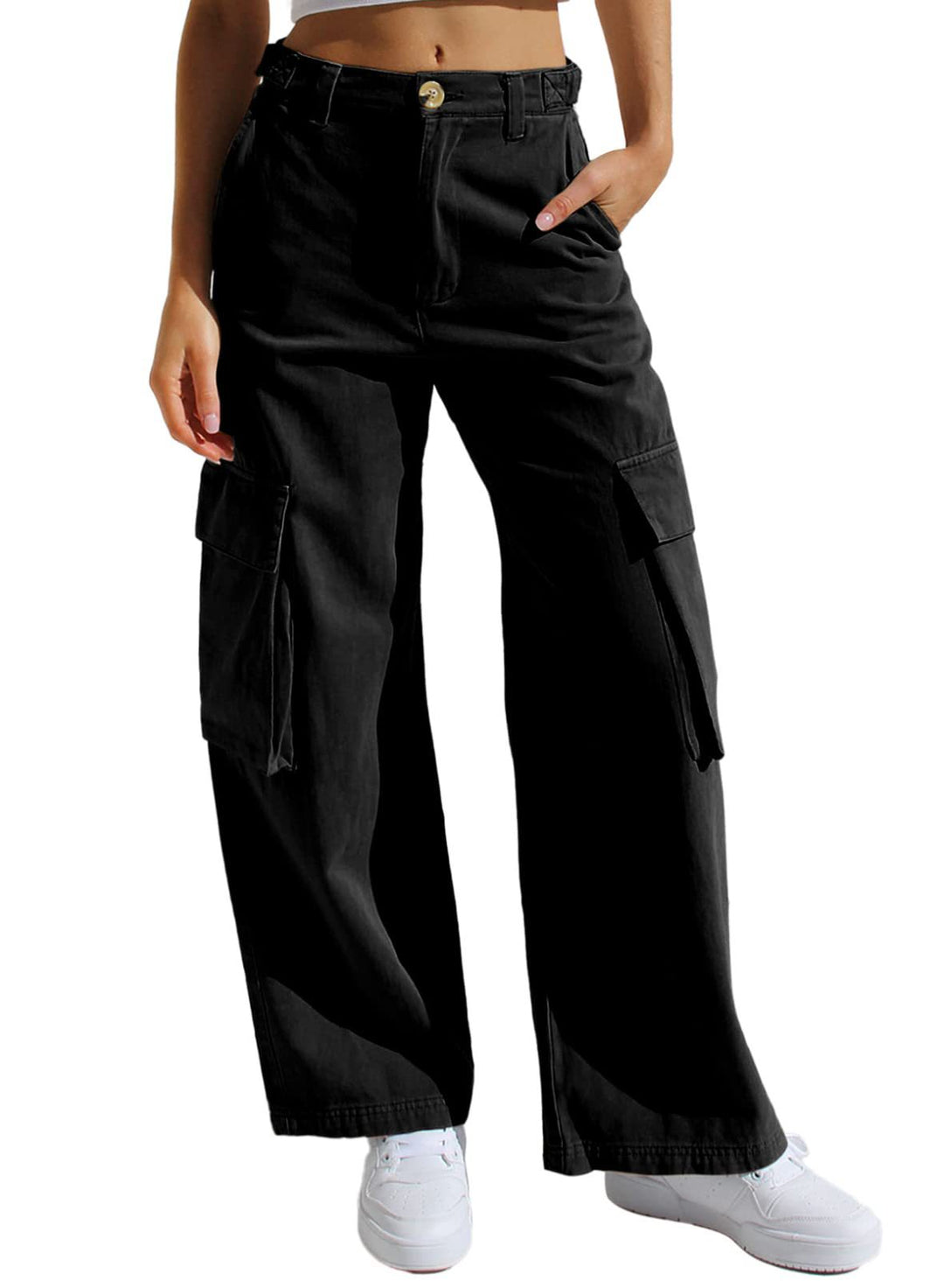 Women's cargo pants with practical side pockets and a casual cut Lune London